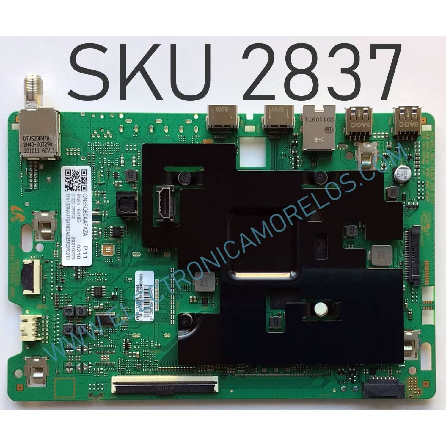MAIN PARA TV SAMSUNG (85) QLED 4K SMART TV / NUMERO DE PARTE BN94-16448D / BN41-02844A / BN41-02844A-000 / BN97-17789A / BN96-50493A / PANEL CY-QA085HGNV1H / DISPLAY BN9650493A / MODELO QN85Q60AAFXZA  DA02 / QN85Q60AA